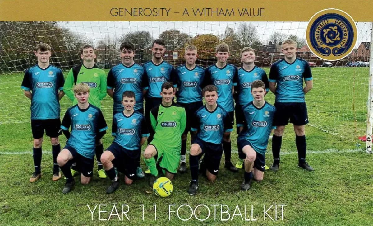 School football team sponsored by CSG